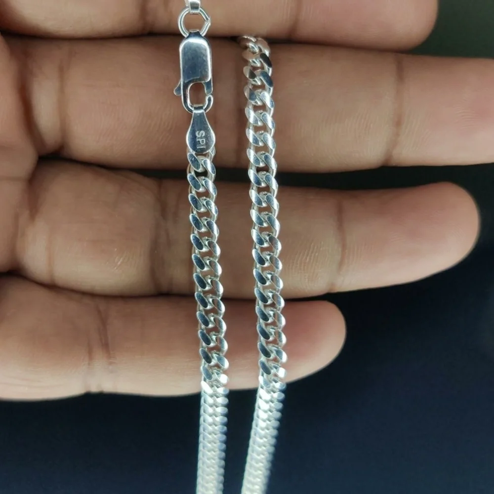925 Sterling Silver Basic Miami Cuban Chain 4.10mm - CH650